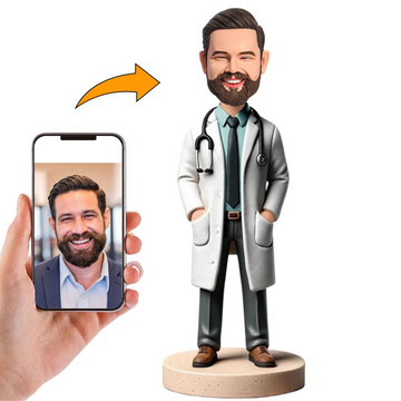 Regalo Agradecimiento Médico Figuras Personalizadas Profesiones con Texto Grabado